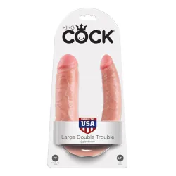King Cock Double Gode U-Shape Trouble 17.8 x 4.3 cm Chair